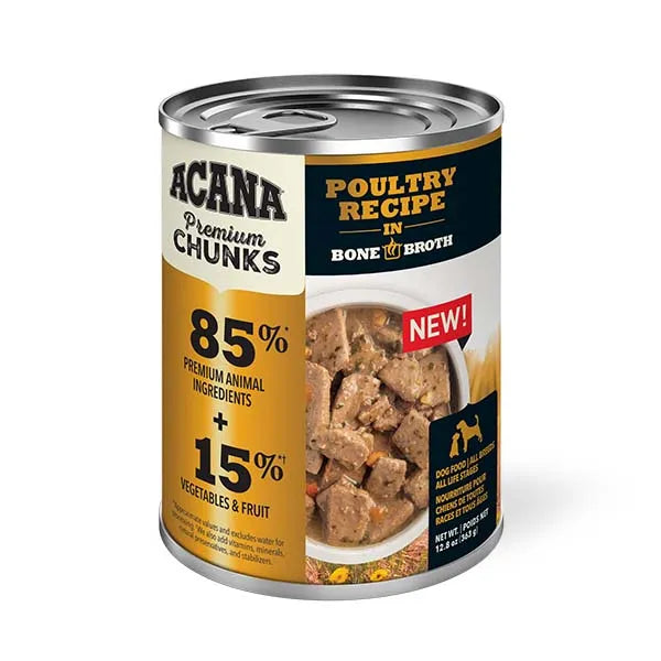 Acana Premium Chunks Wet Dog Food - Poultry Recipe in Bone Broth