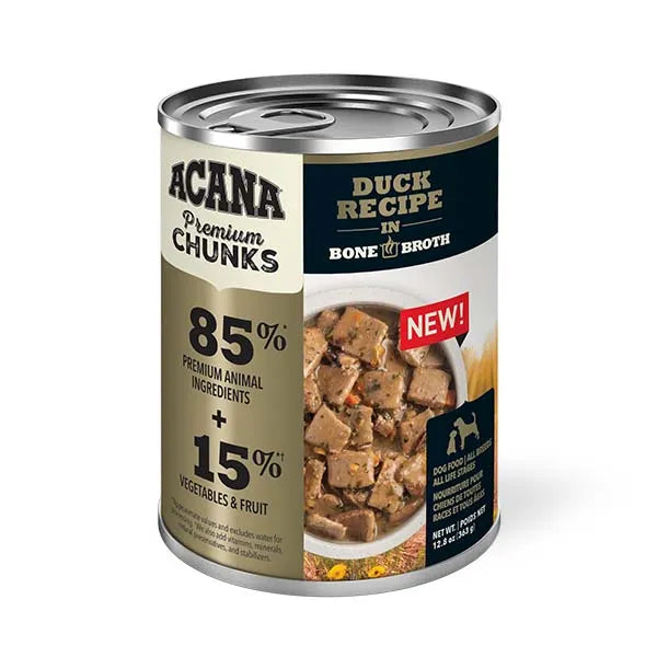 Acana Premium Chunks Wet Dog Food - Duck Recipe in Bone Broth