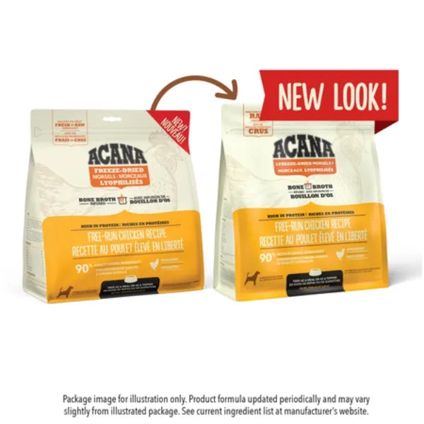 Acana Bone Broth Infused Freeze-Dried Morsels for Dogs - Free-Run Chicken Recipe