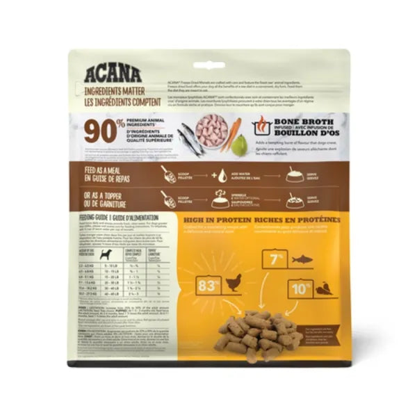 Acana Bone Broth Infused Freeze-Dried Morsels for Dogs - Free-Run Chicken Recipe