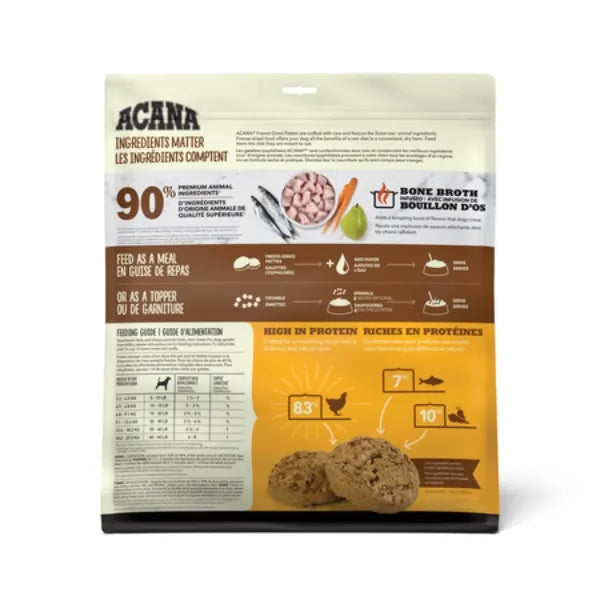 Acana Bone Broth Infused Freeze-Dried Patties for Dogs - Free-Run Chicken Recipe