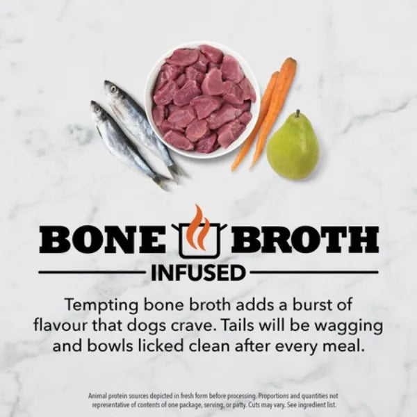 Acana Bone Broth Infused Freeze-Dried Patties for Dogs - Duck Recipe With Turkey & Chicken Liver