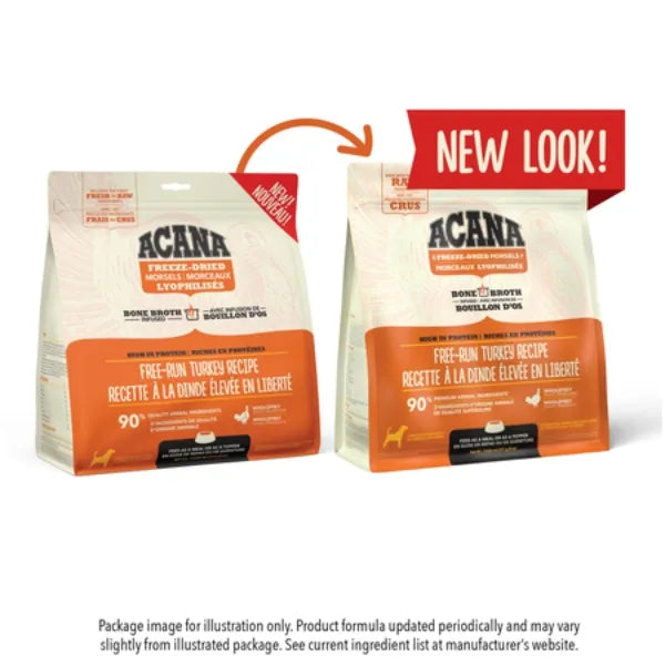 Acana Bone Broth Infused Freeze-Dried Morsels for Dogs - Free-Run Turkey Recipe