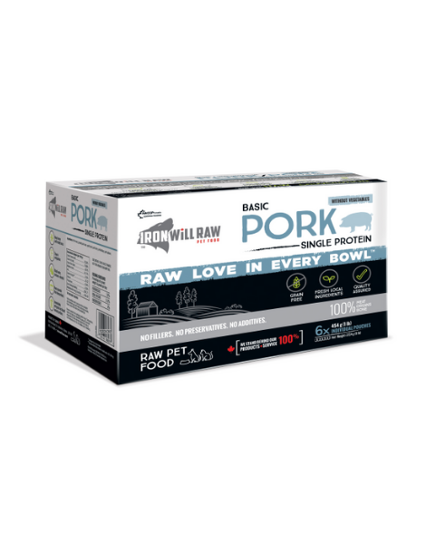 Iron Will Raw | GF | Basic Pork Single Protein
