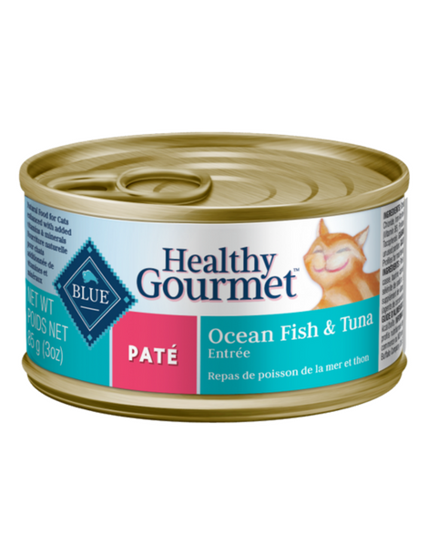 Blue Cat | Pate Adult | Ocean Fish & Tuna Entree 24/3OZ