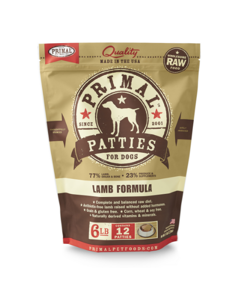 Primal Raw | Lamb Patties 12LB