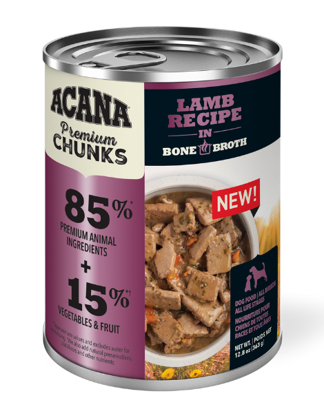 ACANA | Premium Chunks | Lamb Recipe in Bone Broth 12/12.8OZ