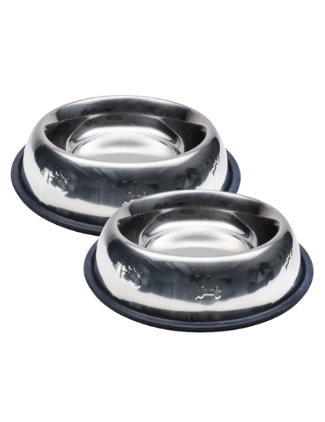 Costal | Slip Resistant Stainless Steel Bowl 2 Set