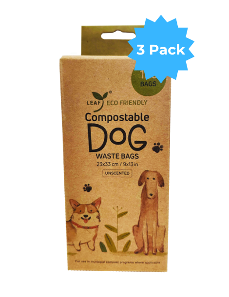 Leaf eco-friendly | Dog Waste Bags 120 Count (3 Pack)