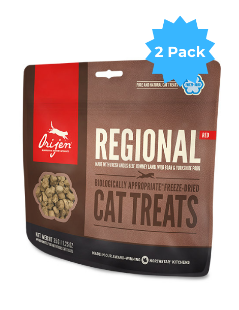 ORIJEN Cat | Freeze-Dried Treats | Regional Red 35G (2-Pack)