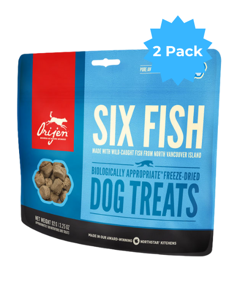 ORIJEN | Freeze-Dried Treats | Six Fish (2 Pack)