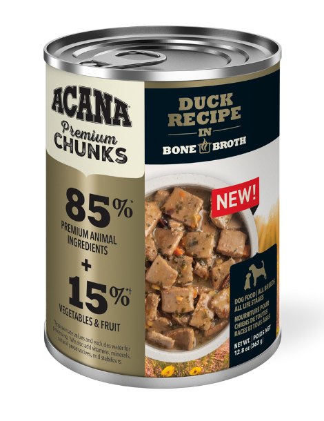 ACANA | Premium Chunks | Duck Recipe in Bone Broth 12/12.8OZ