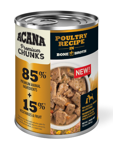 ACANA | Premium Chunks | Poultry Recipe in Bone Broth 12/12.8OZ