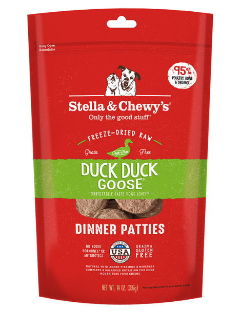 Stella & Chewy's | Freeze Dried Dinner Patties | Duck & Goose