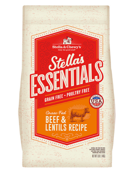 Stella & Chewy's | Essentials | Grass Fed Beef & Lentils 25lb