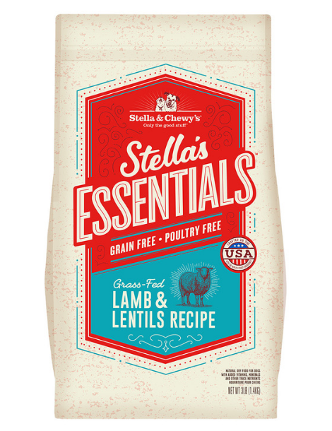 Stella & Chewy's | Essentials | Grass Fed Lamb & Lentils 25lb