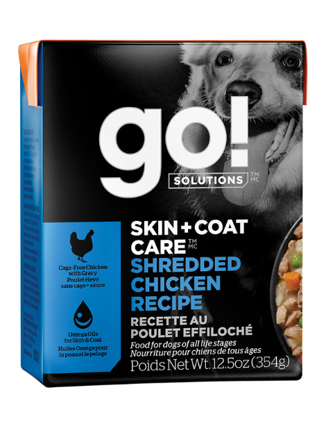 Go! | Skin & Coat | Shredded Chicken 12/12.5OZ